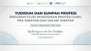 SUMPAH PROFESI PPG  PRA JABATAN DAN DALAM JABATAN TAHUN AKADEMIK 2023/2024 FKIP UNUSA