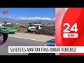 Sujeto es abatido tras robar vehículo e intentar atropellar a carabinero en San Pedro | 24 Horas TVN