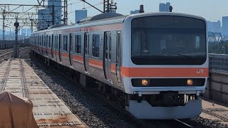 【京葉線】新木場駅、209系500番代、武蔵野線直通各駅停車府中本町行き到着。