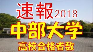 【速報】中部大学　2018年(平成30年)　合格者数高校別ランキング