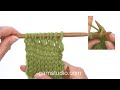 How to knit to the back of loop of stitch