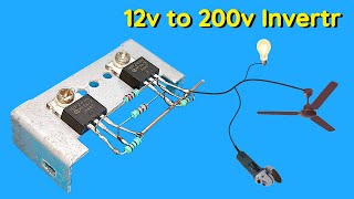 How to Make Inverter 12v to 200v Using IRFZ44N.