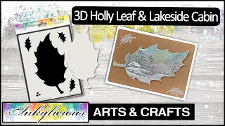 Inkylicious Lakeside Cabin 3d Stencil \u0026 Stamping Techniques How To