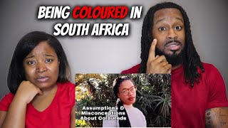🇿🇦 American Couple Reacts "MISCONCEPTIONS OF BEING COLOURED IN SOUTH AFRICA" | The Demouchets REACT