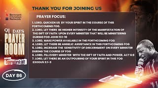 91 DAYS VIGIL|| SUPERNATURAL SHIFT || DAY 86 || REV. ANTHONY AUDU || 9TH NOVEMBER 2024