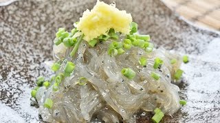 新鮮生シラスのおいしい食べ方（酒の肴/生シラス丼）、盛り付け方のご提案