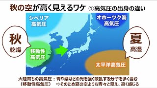 秋の空が高く見える理由とは？