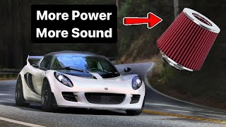 Cheap Performance Mod Lotus Elise 2ZZ-GE Custom Cold Air Intake + Sonic Fury Exhaust Sound