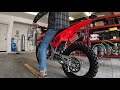 BBR D3 Full Exhaust on a 2023 Honda CRF125F - First Start and Sound Test.