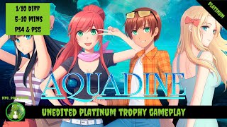 Aquadine - Full Unedited Platinum Trophy Gameplay (PS4/PS5)