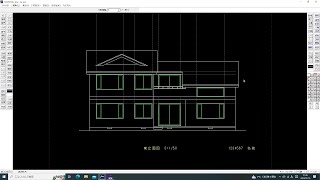 建築CAD2級　第79回　立面図