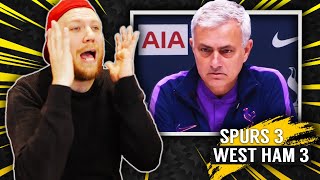 Mourinho & Spurs Choke Again | SPURS 3-3 WEST HAM UNITED Review