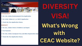 Why CEAC Website's Not Working!