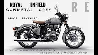 Royal Enfield classic New Colours Gunmetal Grey and Stealth Blacks walk around - Fly on Bike