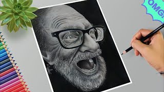 Hyperrealistic portrait | old man drawing #realstic_drawing  @Art_With_Me_