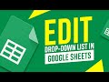 How to Add To or Edit a Drop-Down List in Google Sheets