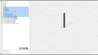 G Code example in NC Viewer