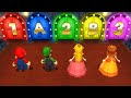 Mario Party 9 Minigames - Mario Vs Luigi Vs Daisy Vs Peach (Master Difficulty)