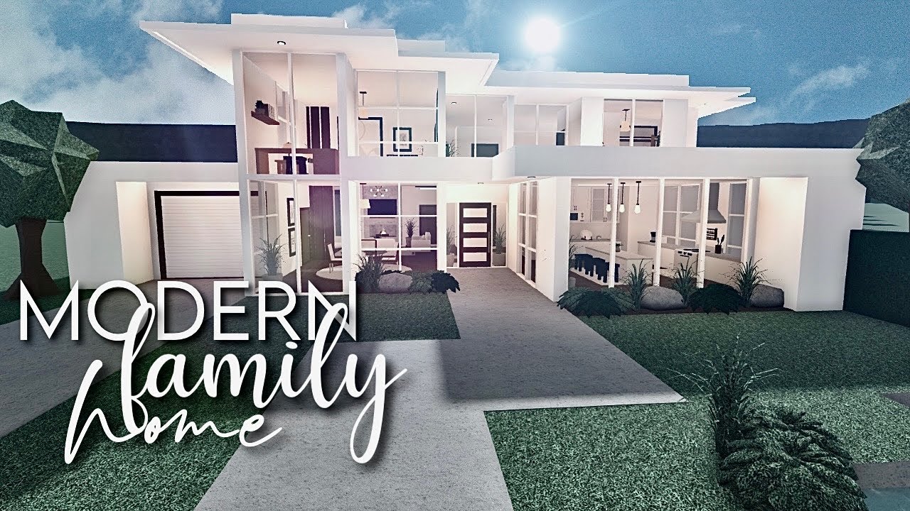 ROBLOX | Bloxburg: Affordable Modern Family Home 70k | No Large Plot ...