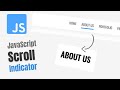 Build A Scroll Indicator Navbar with HTML, CSS & JavaScript