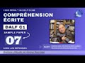 DALF C1 Compréhension écrite [No. 07] | Written Comprehension Practice Test Online | French 'N' You