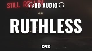 Shubh - Ruthless : 8D AUDIO🎧 | (Lyrics)