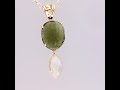 genuine moldavite u0026 rainbow moonstone pendant srp2241