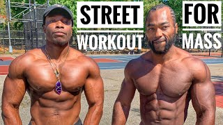Street Workout For Mass | No Weights Upper Body Workout