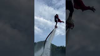 Flyboard ride is so fun 🤪😚✌️ #amusementpark #adventure #flyboard #bluesilver