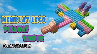 Cara membuat lego pesawat tempur (versi close-up)