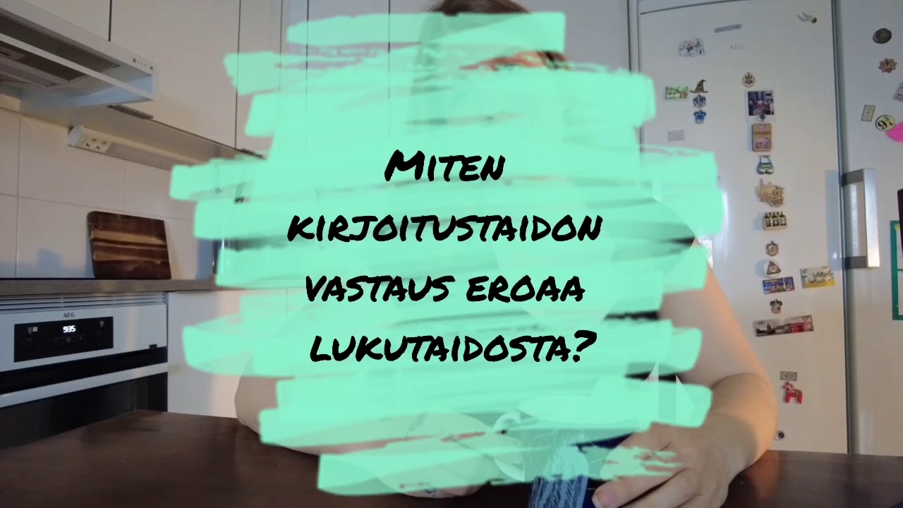 Äikkää Minuutissa: Luku- Ja Kirjoitustaidon Vastauksen Eroja - YouTube