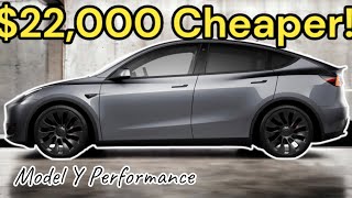 Tesla Model Y Performance 2022 price vs 2023 price Huge Price Decrease!