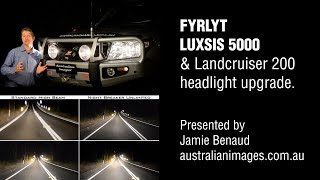 FYRLYT LUXSIS 5000 driving light installation \u0026 review by Jamie Benaud - Australian Images.