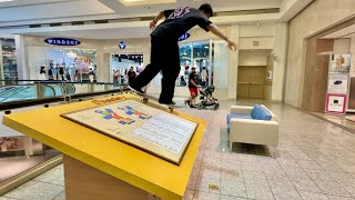 Skateboarding In The Mall!