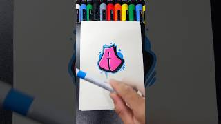 Letter A #draw #graffiti #tutorial