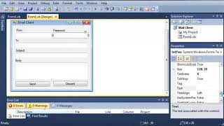 Visual Basic Tutorial 143 SMTP Client Part 3 Finishing The Email Sender