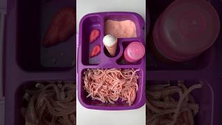 Packing Summer School Lunch *ONLY PINK FOOD* #shorts