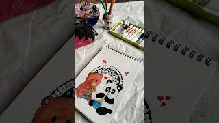 Cute mandala drawing 😍💖 #shortvideo #shorts #youtubeshorts #cutemandala #cutemandalashorts