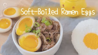 Serenade Cuisine |  Soft Boiled Ramen Eggs / How to boil eggs? / Cold or Hot water (Music Only)