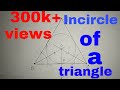 How to construct incircle of a triangle.