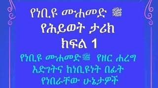 የረሱል ሰአወ የህይወት ታሪክ ክፍል1