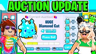 Pet Simulator X Pet Auction and Trading update LIVE! Insane Huge Pet Hatching! Roblox 💎💎💎