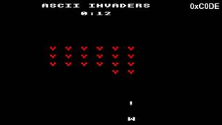 "ASCII Invaders" - BBC BASIC 10Liner