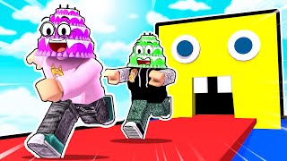We TURNED INTO CAKE In ROBLOX!? (ROBLOX MAKE A CAKE)