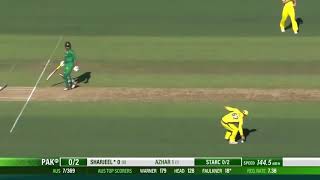 Sharjeel Khan 50 runs against Australia 2017 ODI