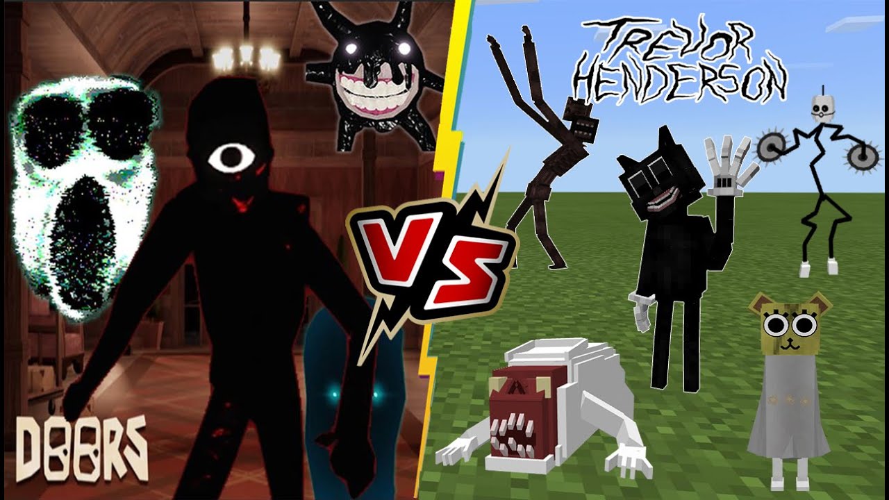 Roblox Doors Monsters Vs Trevor Henderson Creatures Youtube