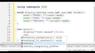 void return functions