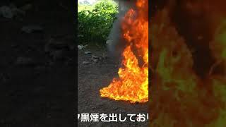 衝撃の瞬間　ガソリン引火実験ゆうちゃん火事になっちゃうよ！7　#shorts　#とおるマック　#ガソリン引火　#火事　#実験　#ゆうちゃん