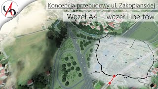 Koncepcja przebudowy Zakopianki Wizualizacja