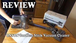 ONSON Cordless Stick Vacuum Cleaner - Review 2021